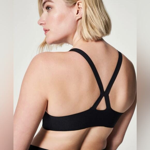 🆕 NWT SPANX Bra-llelujah Mama Nursing Bra Maternity Very Black Clip Down Cup XS - Picture 4 of 16